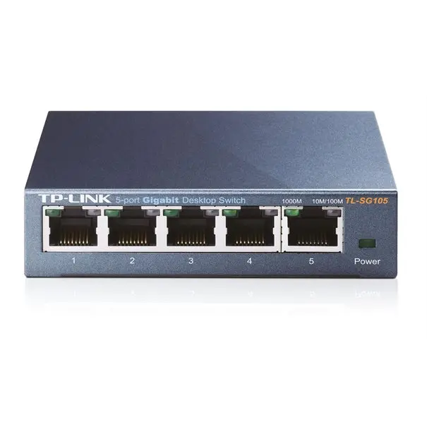 TP-LINK Switch TL-SG105 5xGBit Unmanaged Metallgehäuse 60 Monate Garantie (Service/Retoure ü. Hersteller)