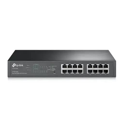TP-LINK Switch TL-SG1016PE 16xGBit 19" (8x PoE+ / 110W) 60 Monate Garantie (Service/Retoure ü. Hersteller)